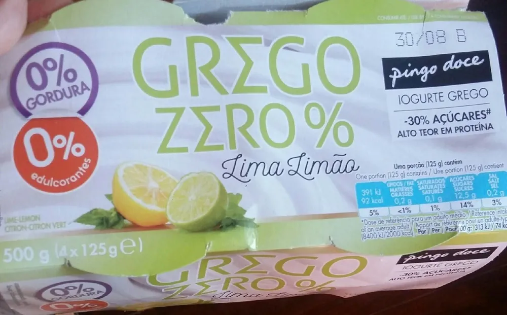 Iogurte Grego Lima Limão