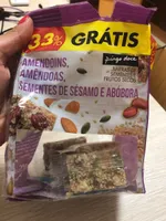 Barras de sementes e frutos secos