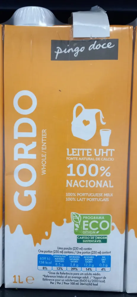 Leite UHT Gordo