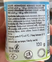 Iogurte aromatizado morango magro sem lactose