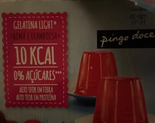 Gelatina Light* Romã e Framboesa