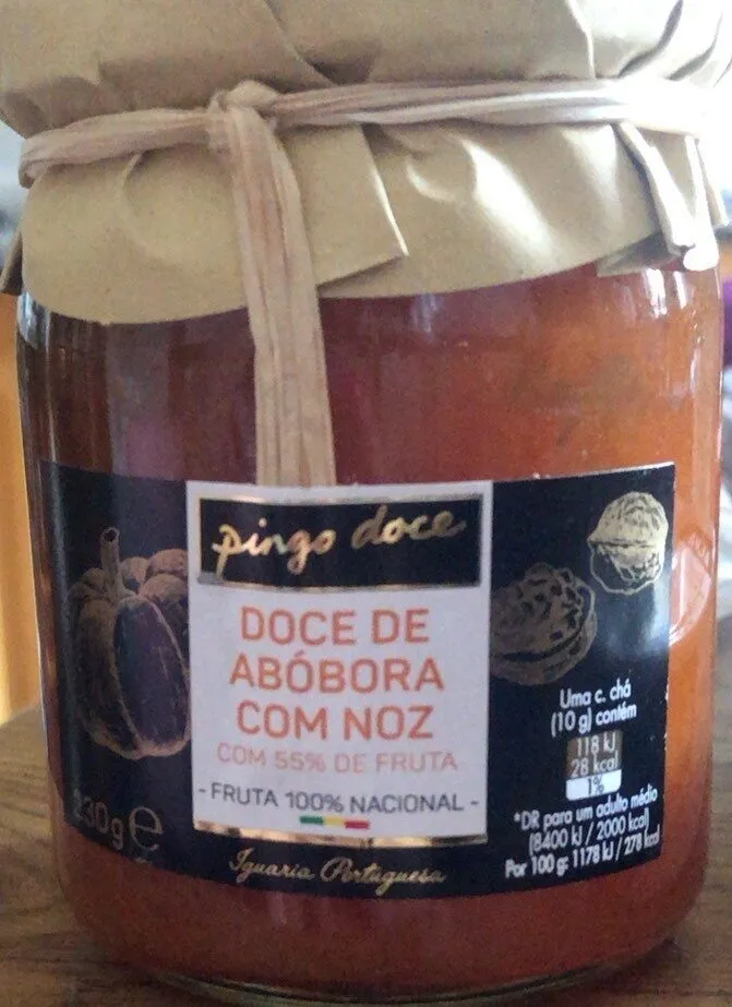 Doce de abóbora com noz