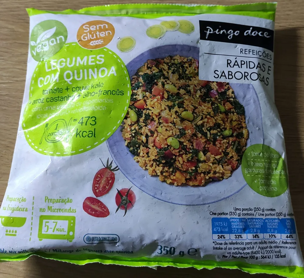 Legumes com Quinoa