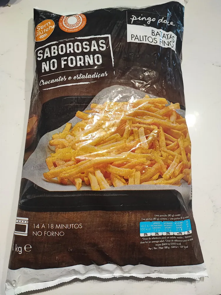 Batatas palitos finos