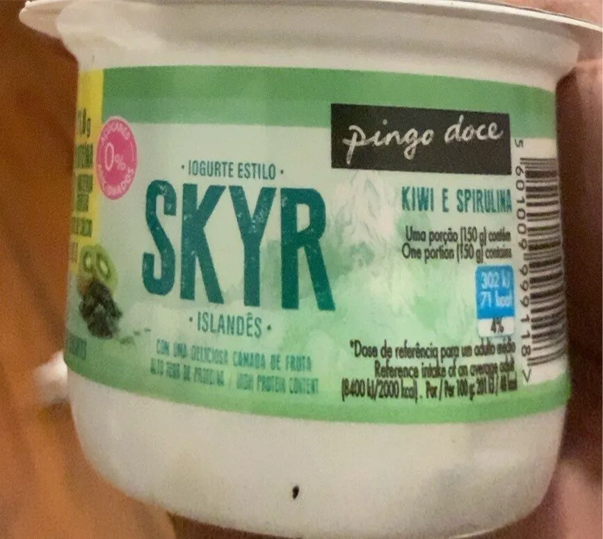 Iogurte Estilo Skyr Islandês Kiwi e Spirulina