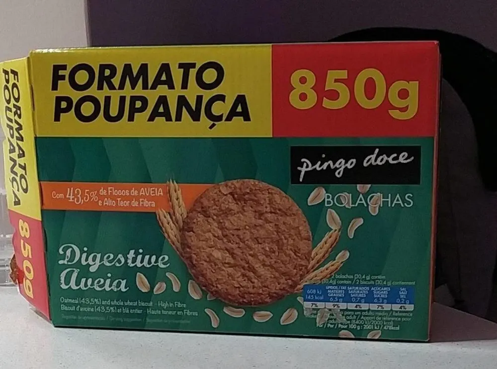 Bolachas Digestive Aveia