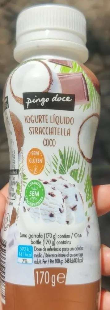Iogurte liquido stracciatella coco