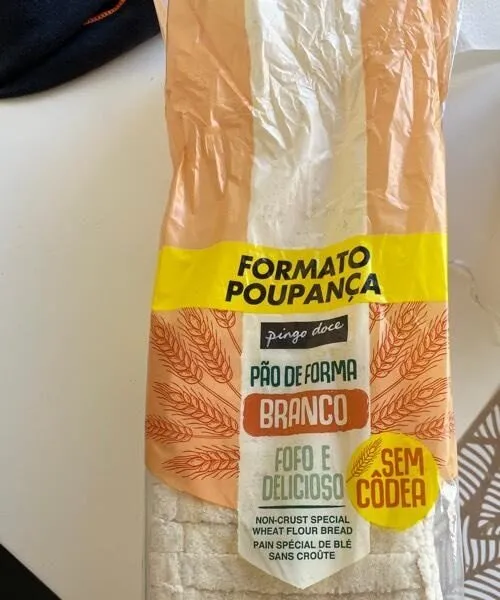 Pão de Forma Branco Sem Côdoa