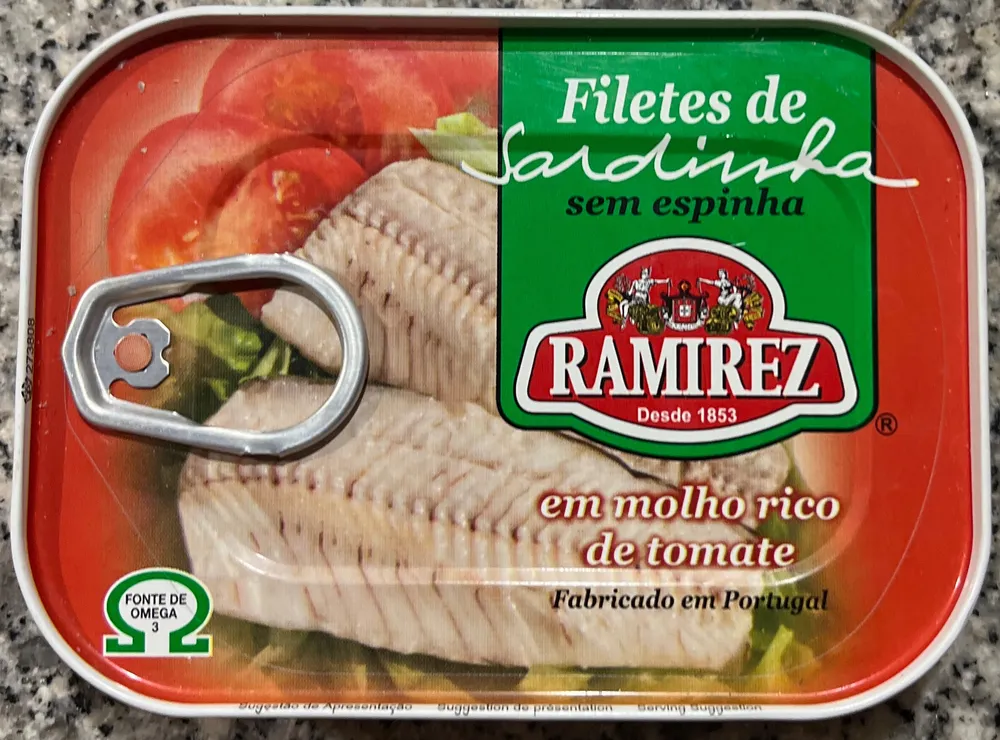Filetes de Sardinha sem espinha em molho rico de tomate