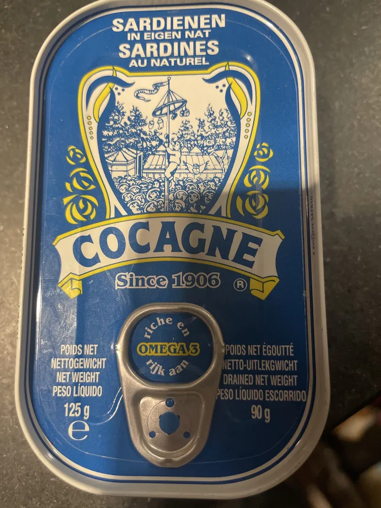 Sardines au naturel