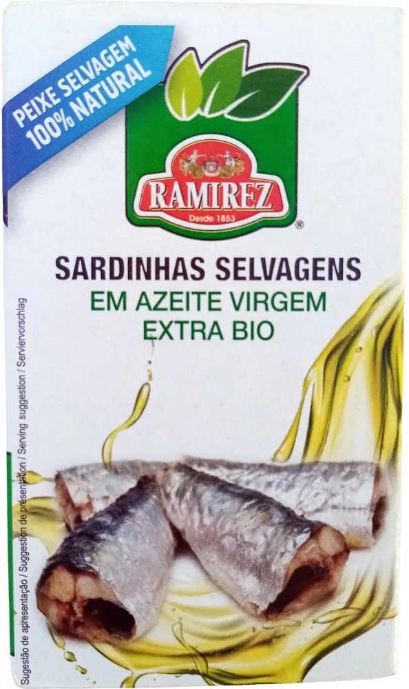 Sardinhas Selvagens em Azeite Virgem Extra Bio
