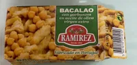 Bacalao con garbanzos en aceite de oliva