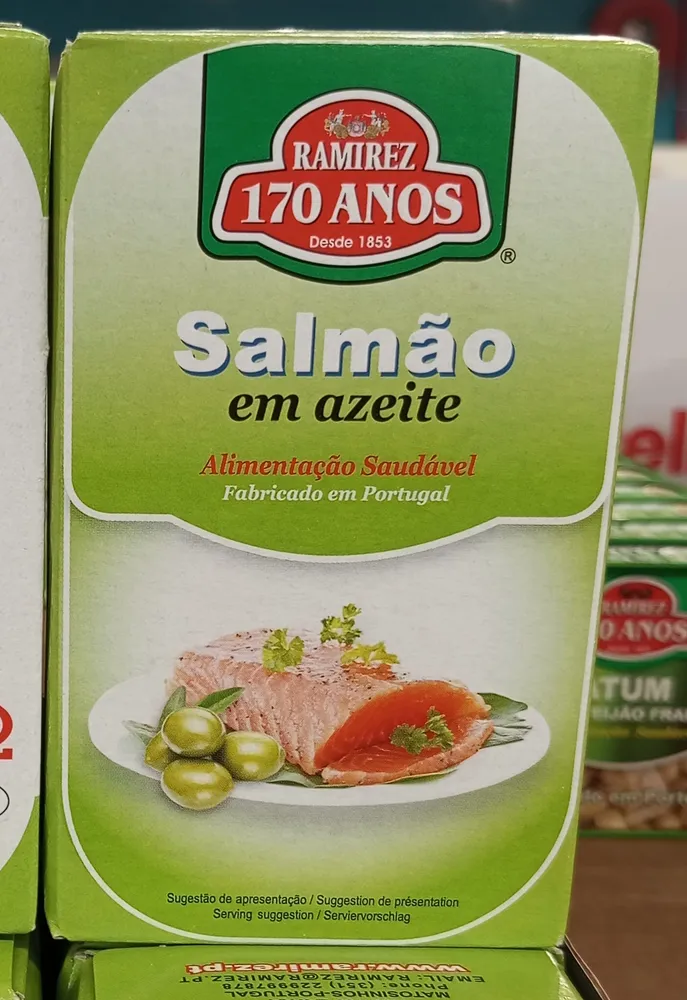 Salmão em azeite