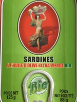 Sardines à l'huile d'olive extra vierge bio