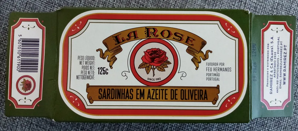 Sardinhas em Azeite de Oliveira La Rose