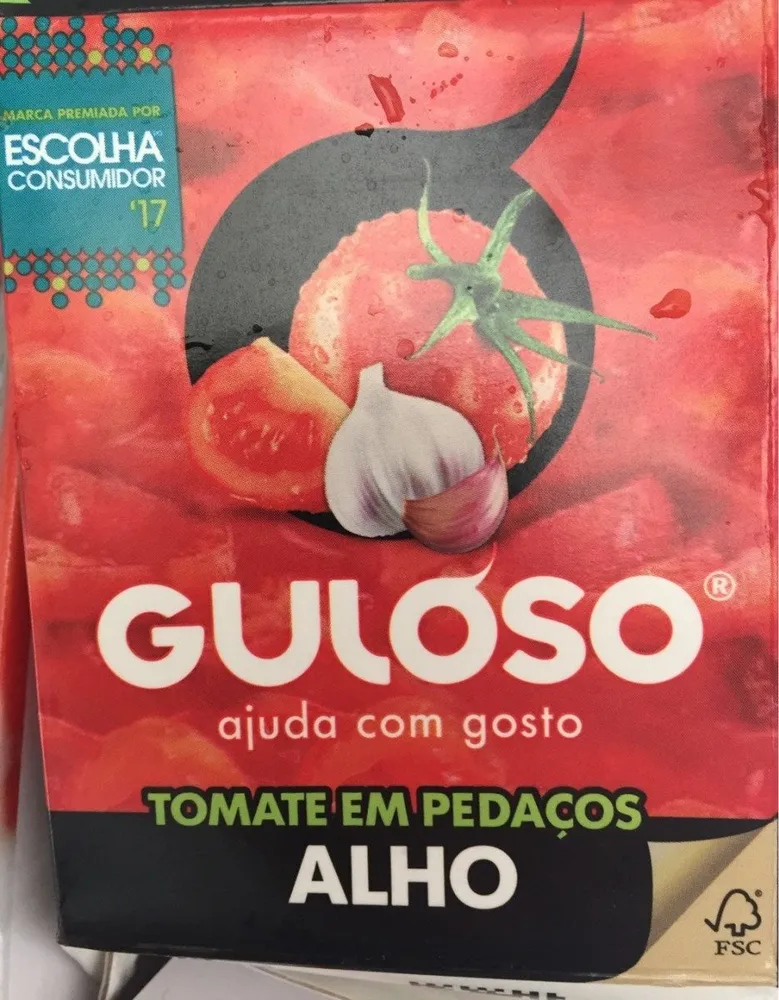 Tomate em pedaços Alho