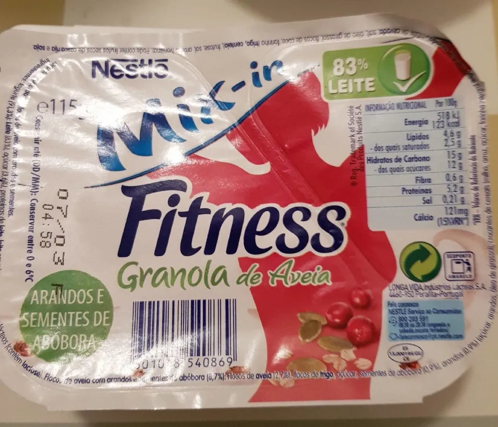 Fitness Granola de Aveia