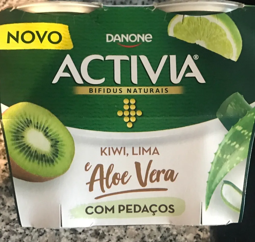 Activia kiwi, lima e aloe vera