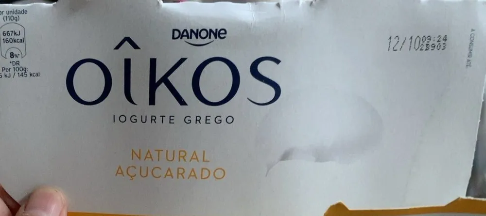Iogurte Grego Natural Açucarado