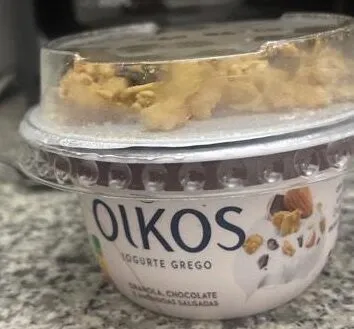 Iogurte Grego Granola, Chocolate e Amêndoas Salgadas