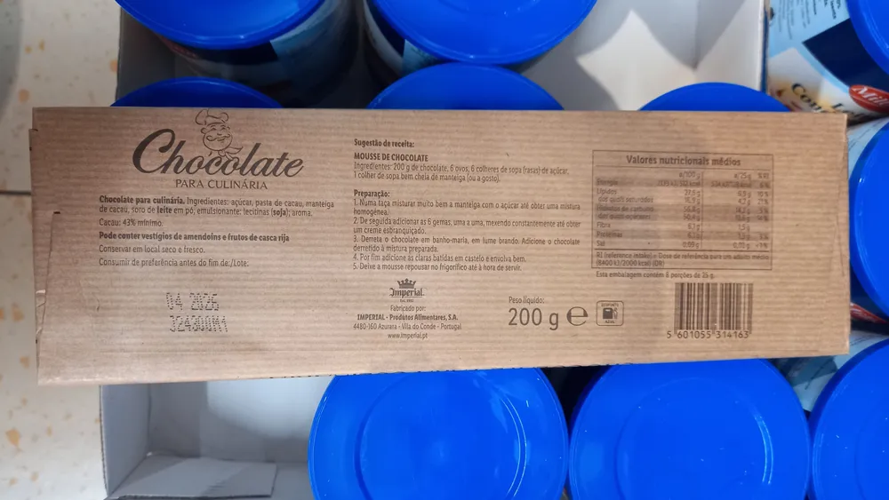 Chocolate para culinária