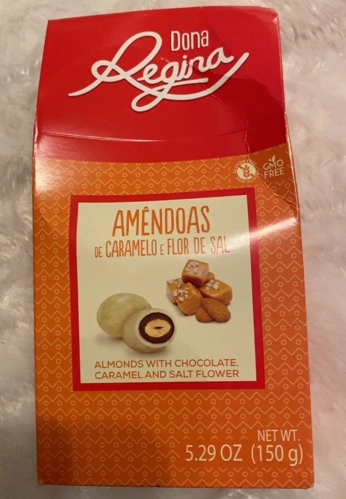 Amendoas de caramelo e flor de sal