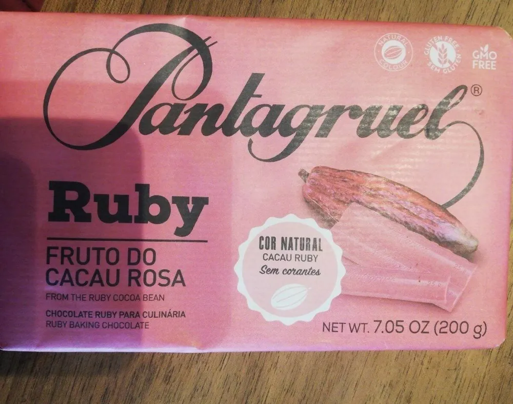 Ruby fruto do cacau rosa