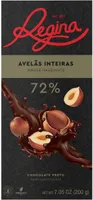 Chocolate preto com avelãs inteiras