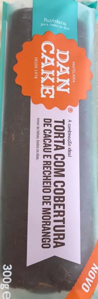 Torta com corbetura de morango