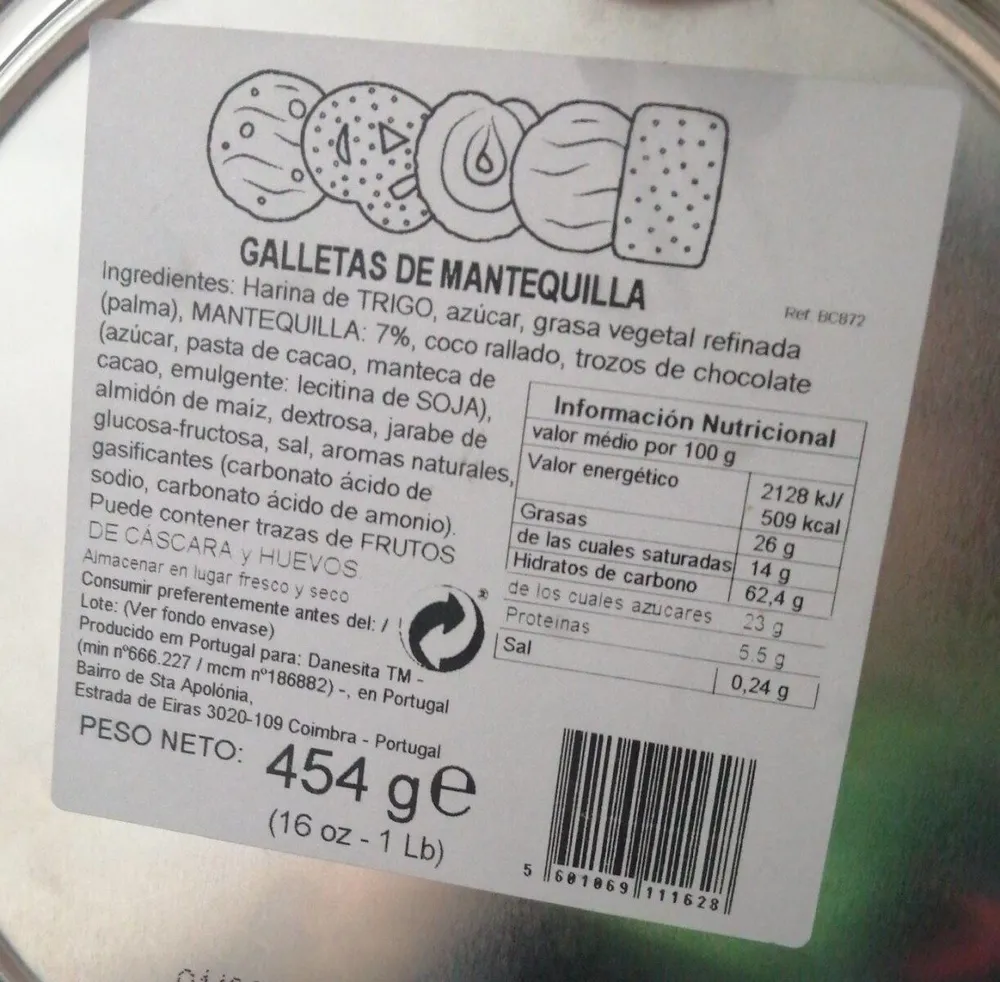 Galletas de mantequilla