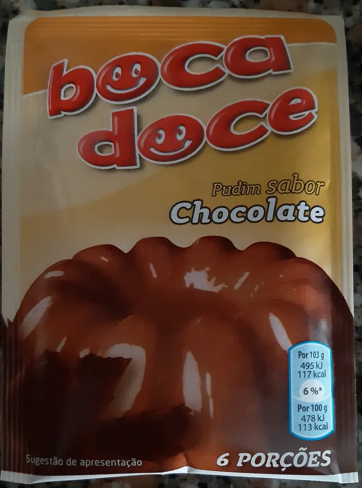 Pudim sabor Chocolate
