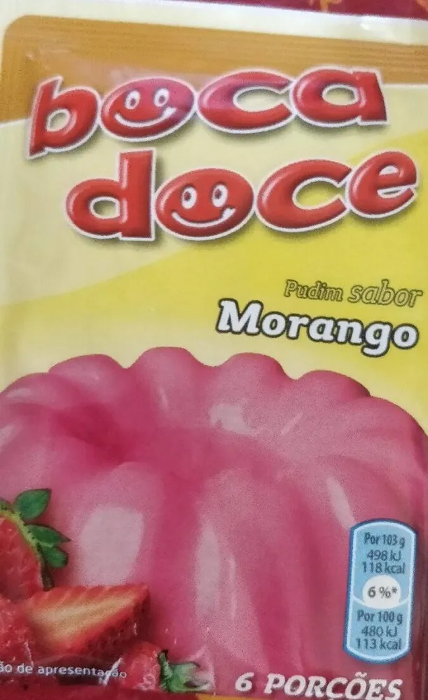 Pudim sabor Morango
