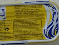 atum posta em óleo vegetal