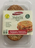 Hambúrguer Vegatariano com Pimentos Assados