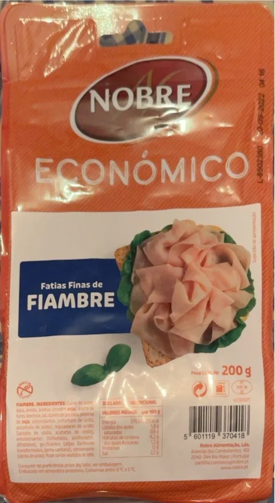Fatias Finas de Fiambre Económico