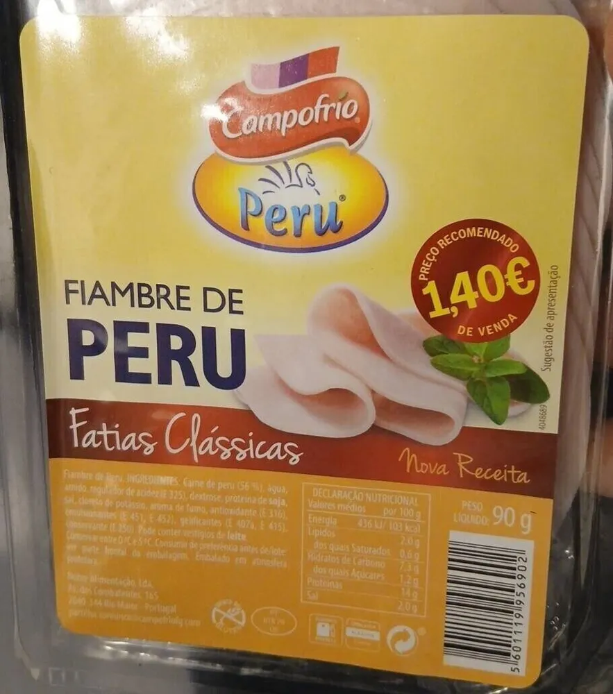 Fiambre de Peru Fatias Clássicas