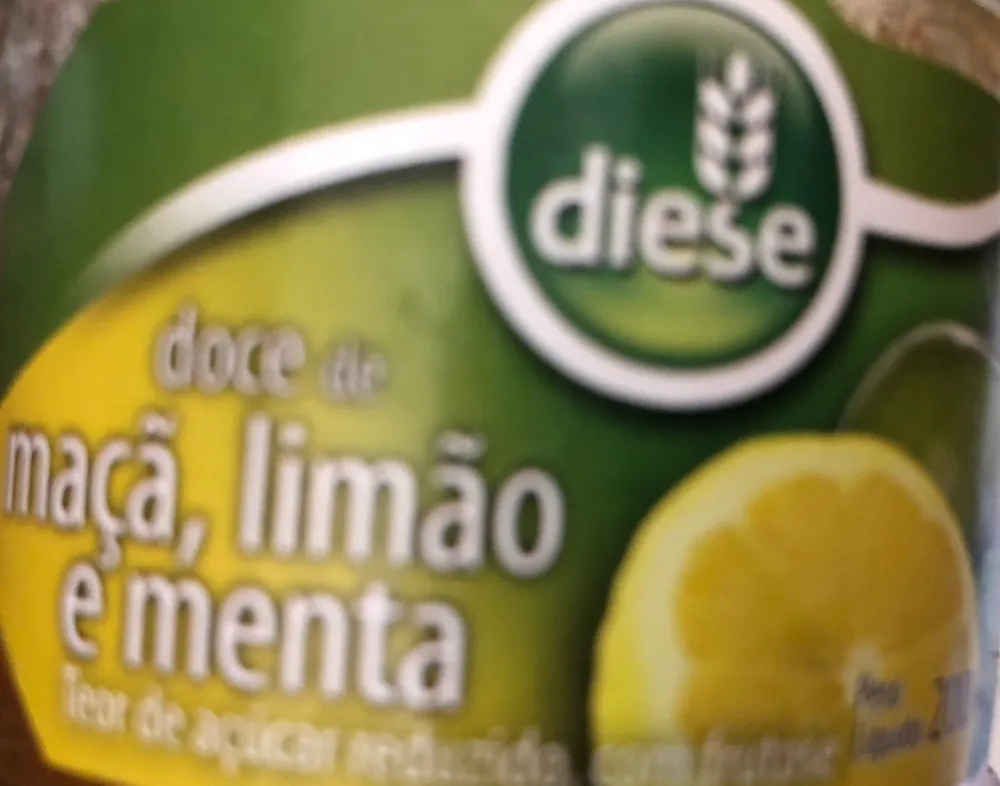 Doce de macã, limao e menta