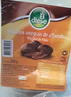 Biscoitos integrais de alfarroba