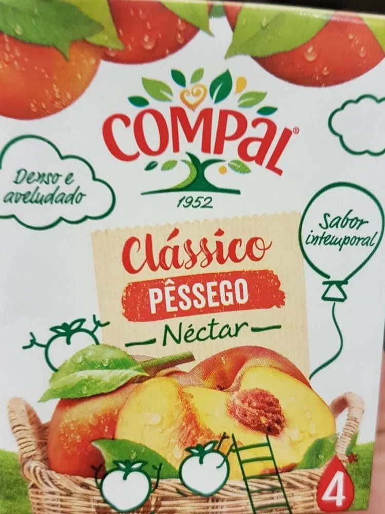 Compal clássico pêssego nectar