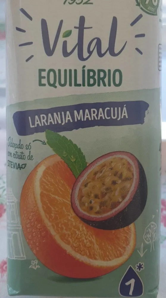 Vital equilíbrio laranja maracujá