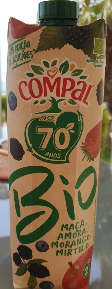 Bio Maçã Amora Morango Mirtilo