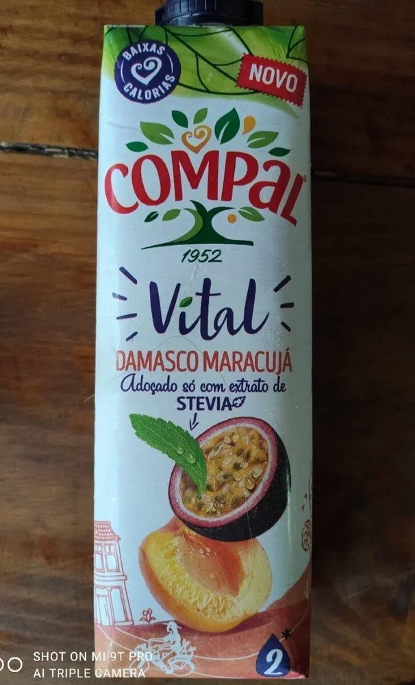 Compal Vital Damasco Maracujá