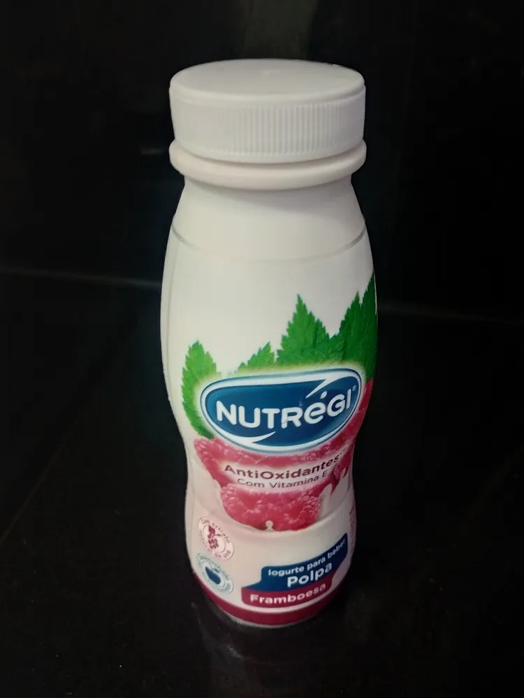 Iogurte para beber polpa framboesa