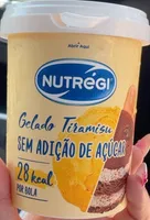Gelado Tiramisu Sem Adição de Açúcar