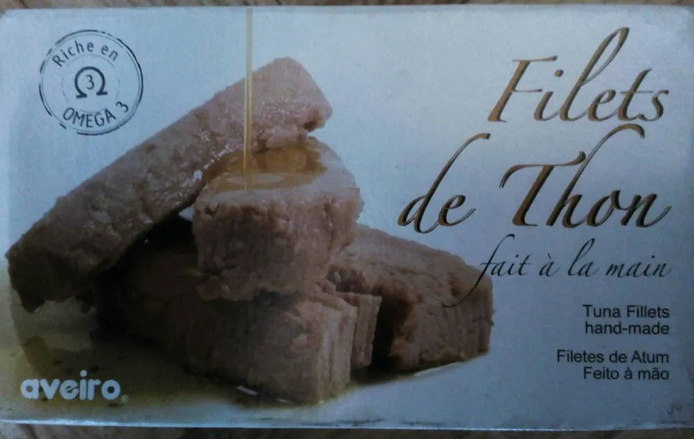 Filetes de atum em lata