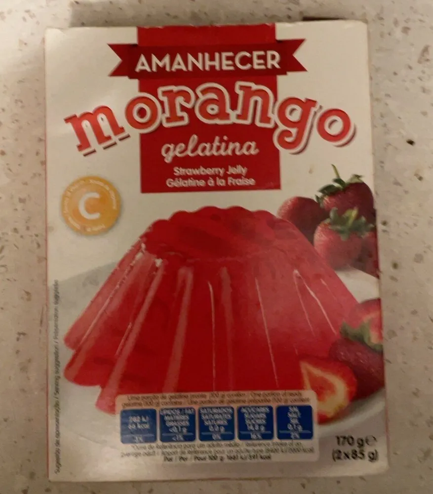 Gelatina Amanhecer Morango