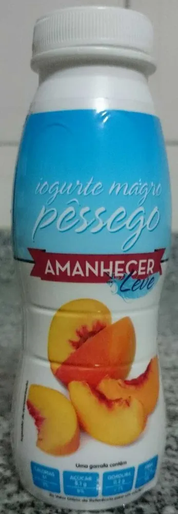 iogurte magro pêssego
