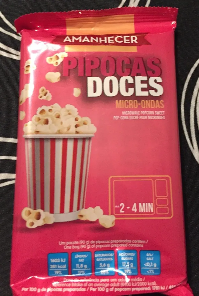 Pipocas Doces Microondas