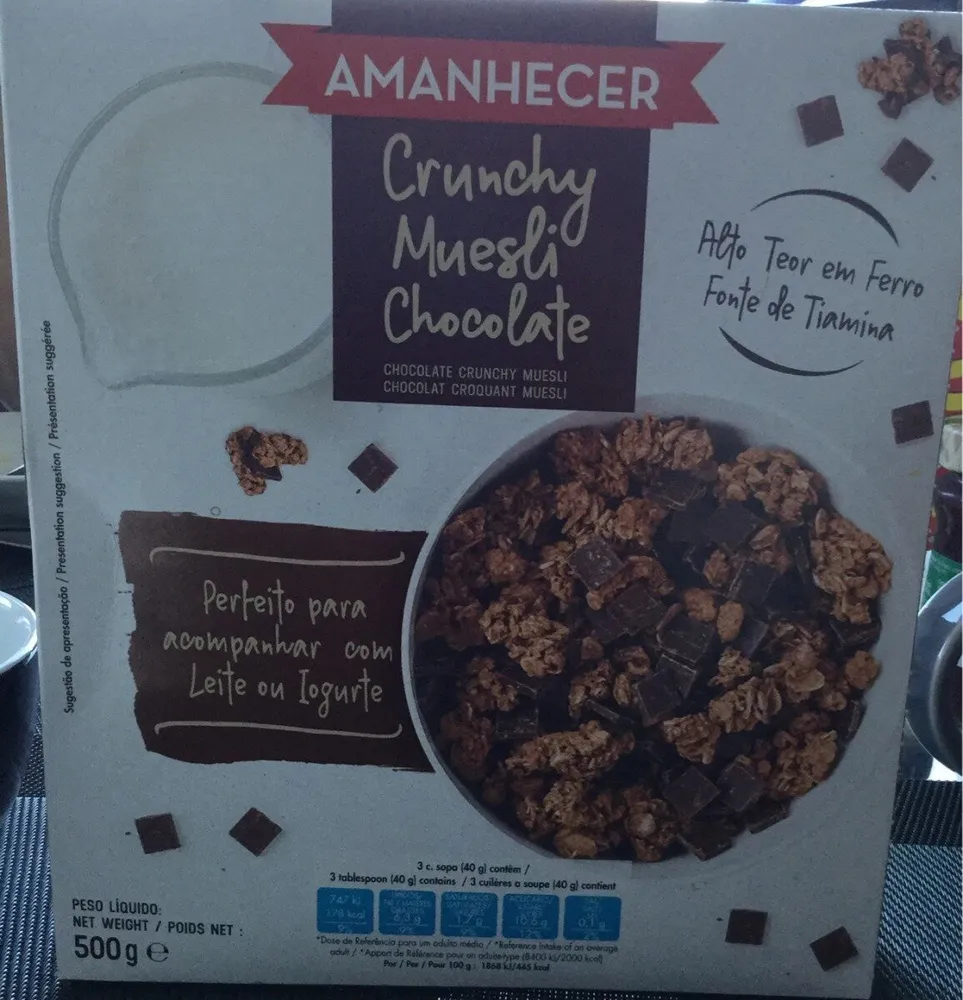 Crunchy muesli chocolate