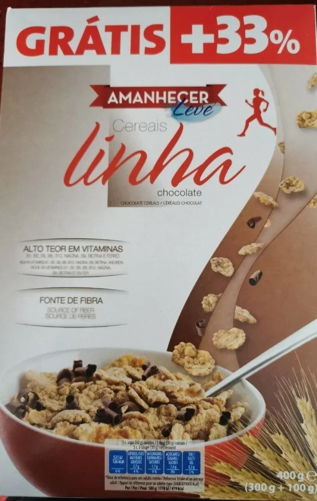Cereais linha chocolate